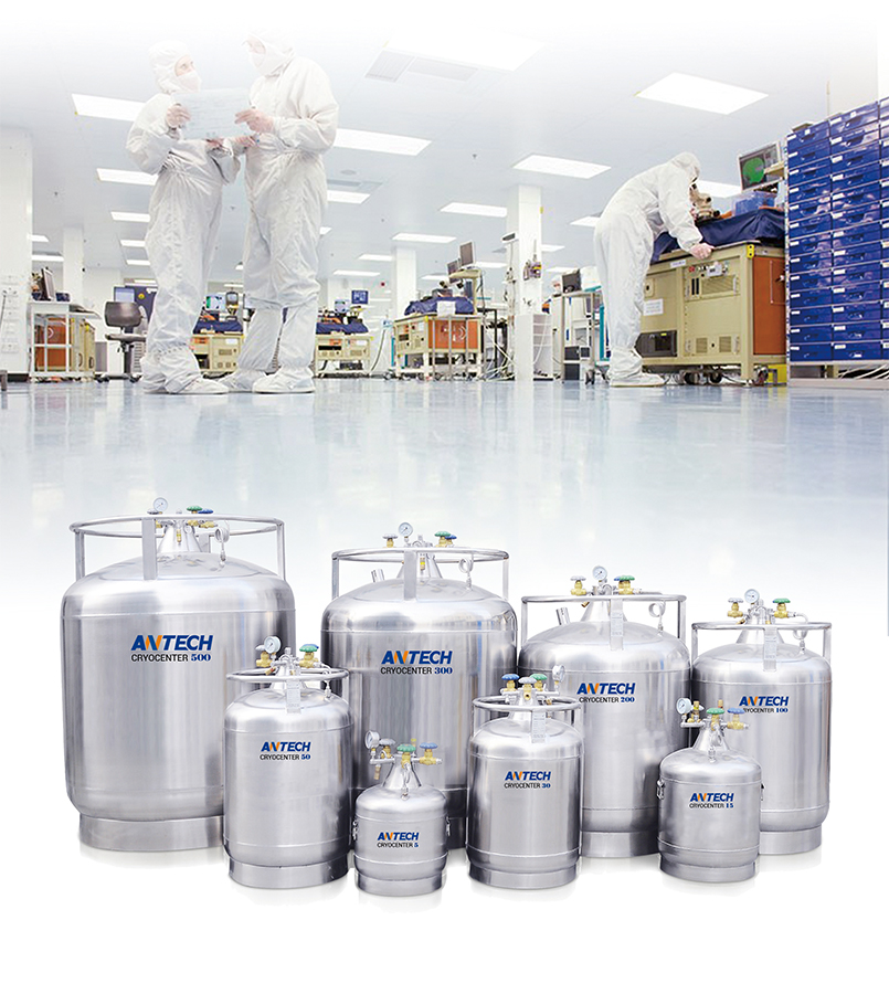 liquid nitrogen LN2 tank