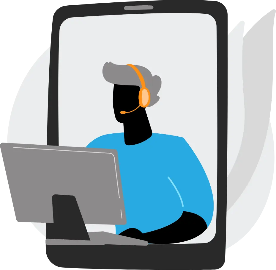 Illustration representing a consultanrt that you can contact at Apex Scientific