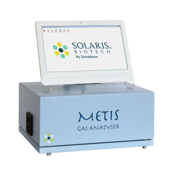 Gas analyzer for bioreactors