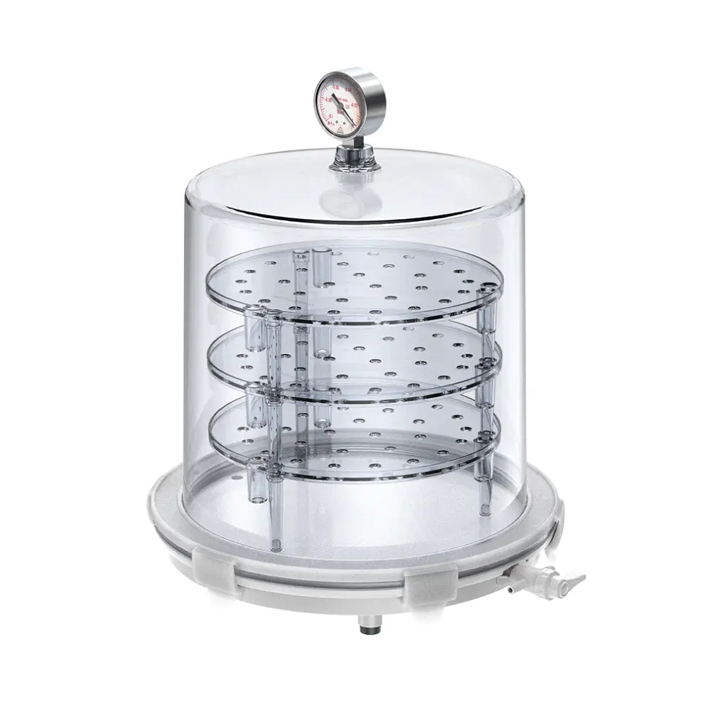 Cylindrical Vacuum Desiccators